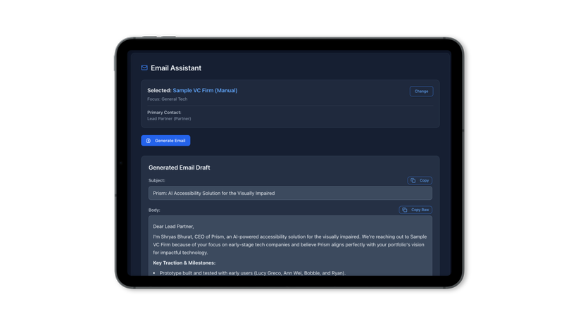 Illustration of personalized email outreach
